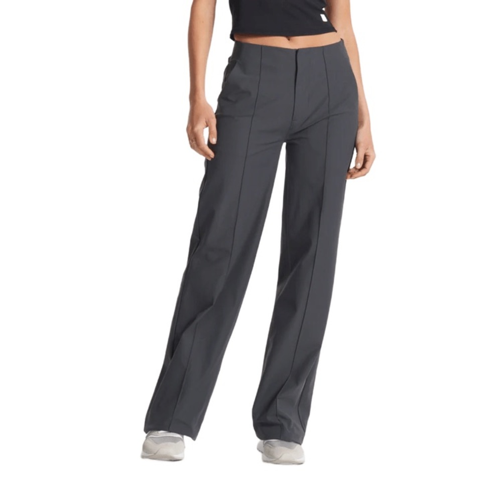 Vuori Meta Wide Leg Trouser Pants in‎ Charcoal